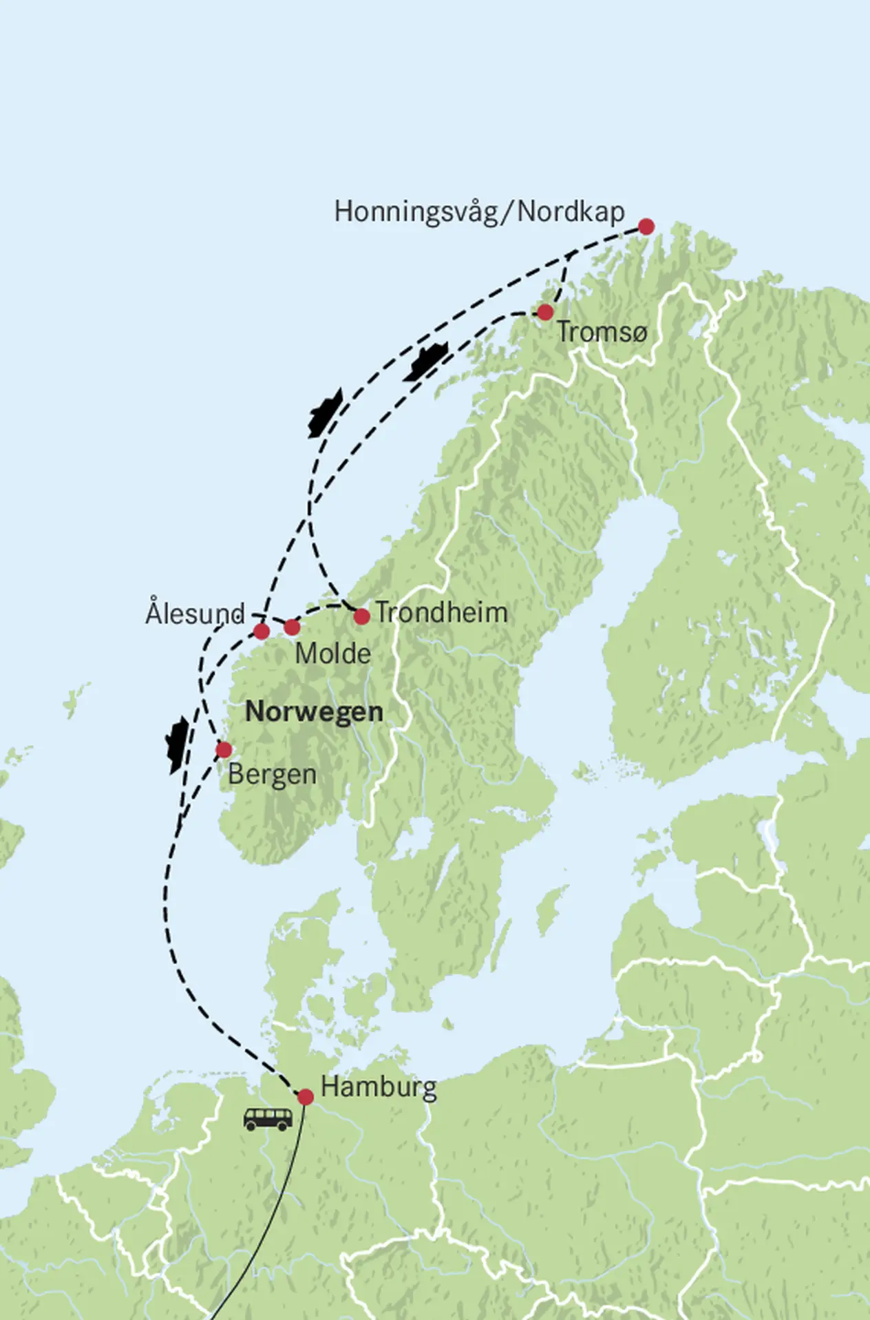 Mappa di Capo Nord