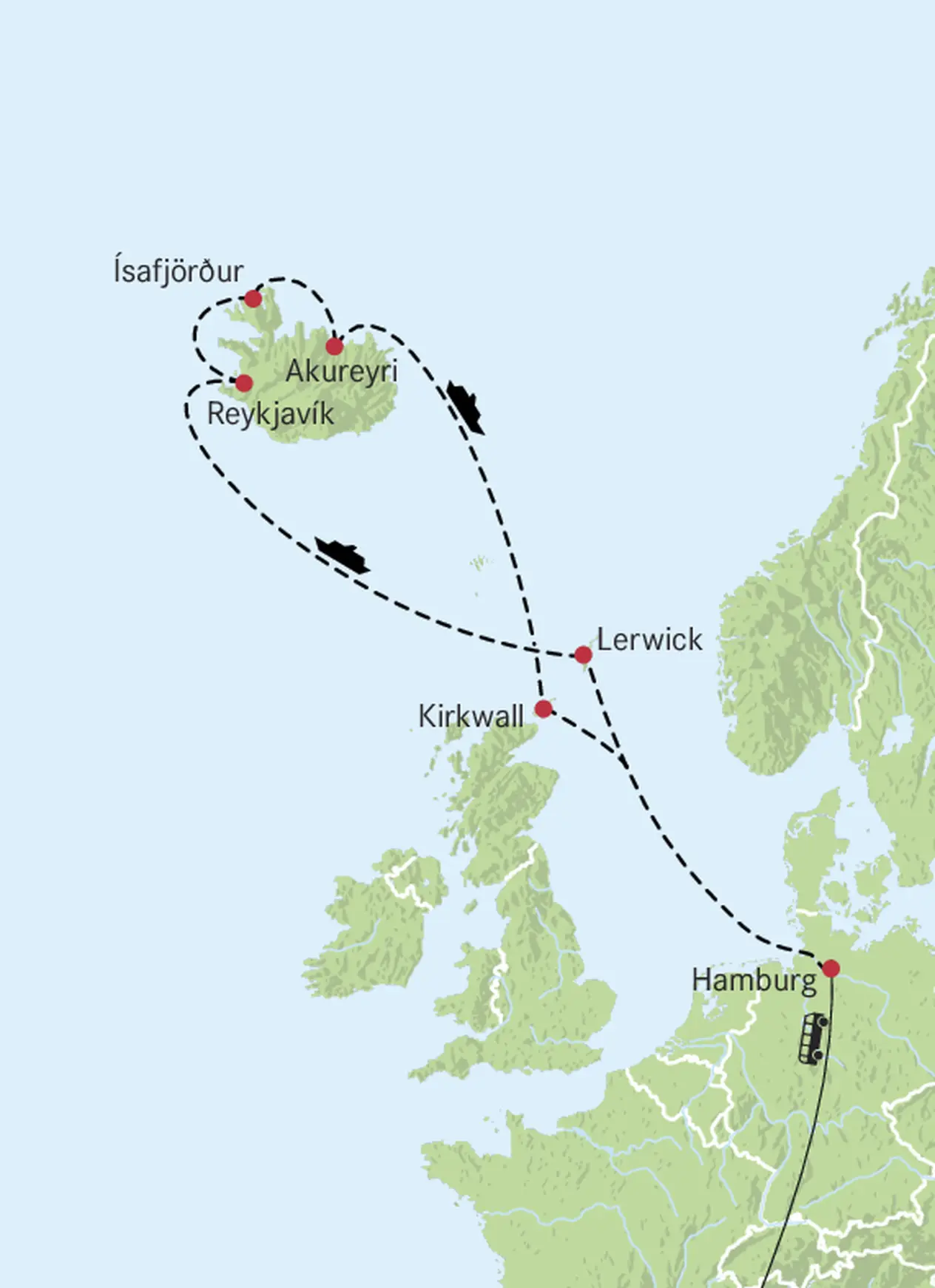Mappa dell'Islanda