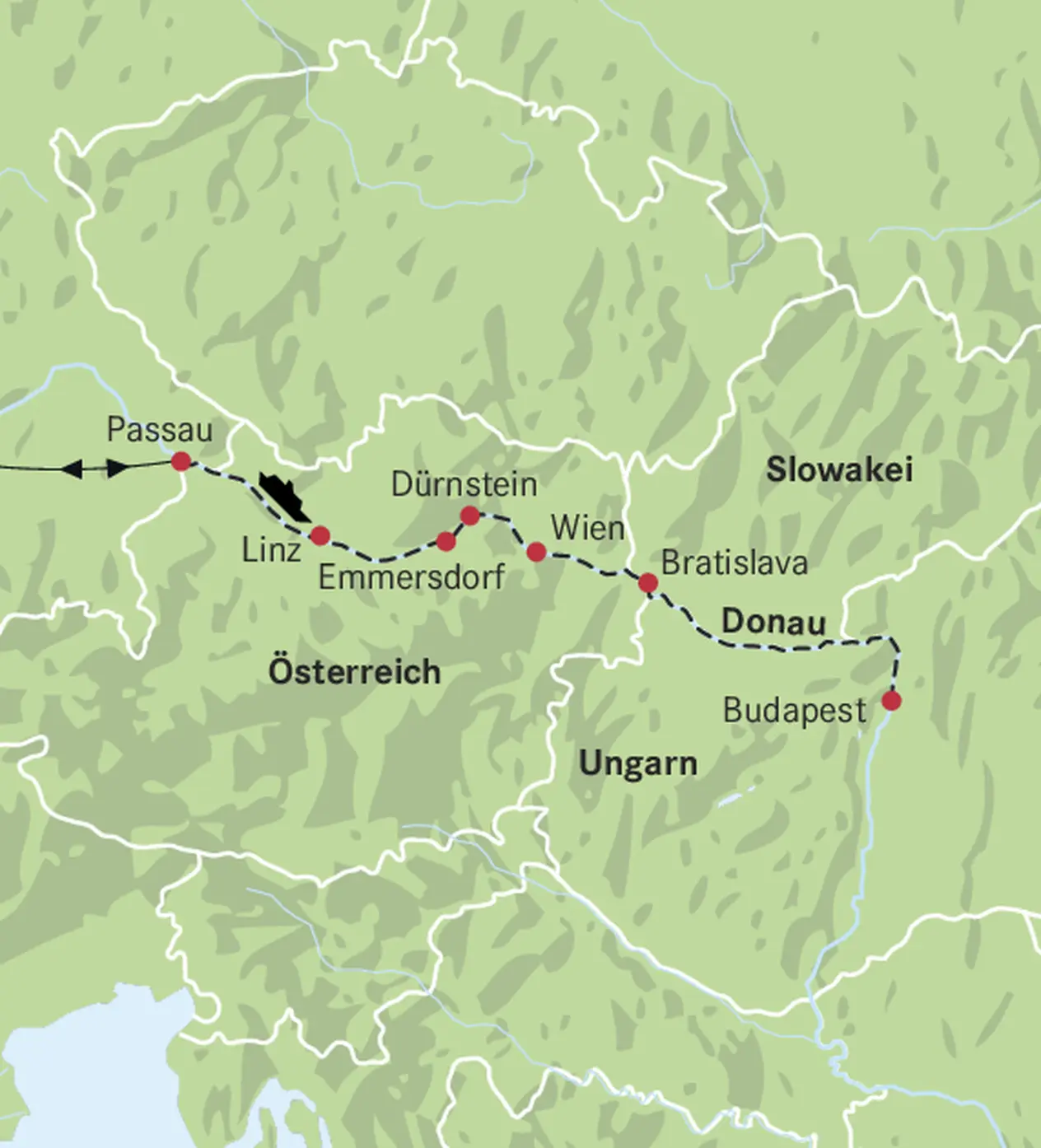Map Danube