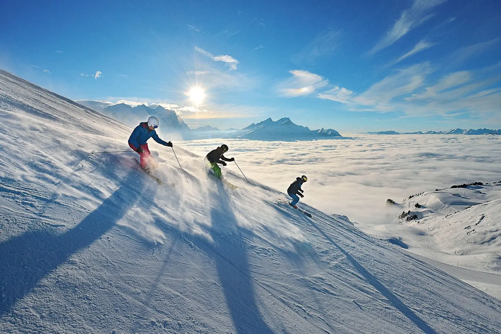 Pistenspass über dem Nebelmeer