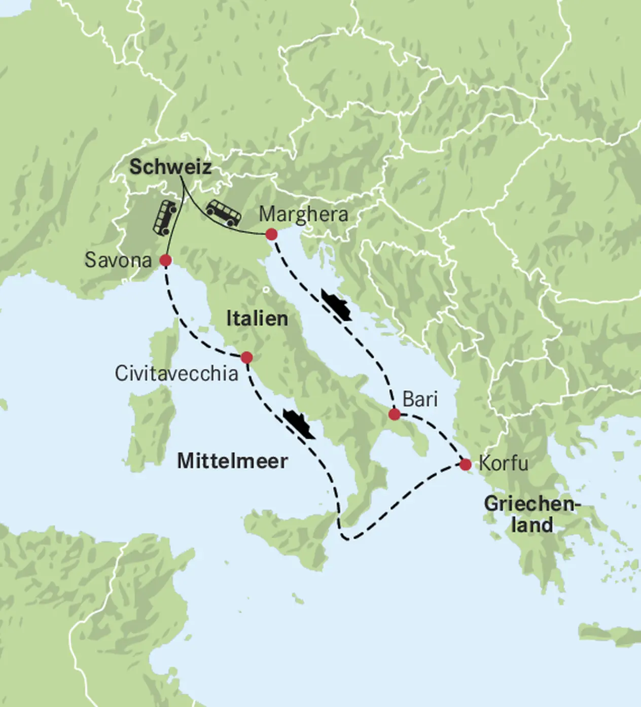 Carta Italia/ Grecia