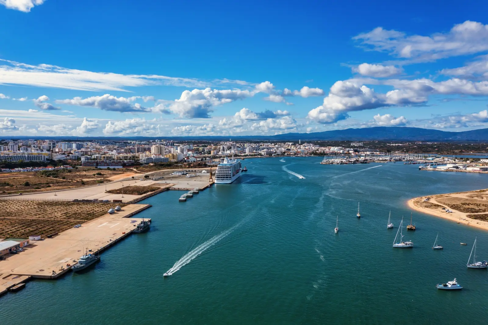 Vue panoramique sur Portimão