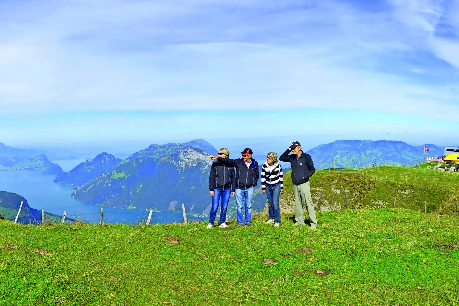 Hikers on the Stoos-Fronalpstock