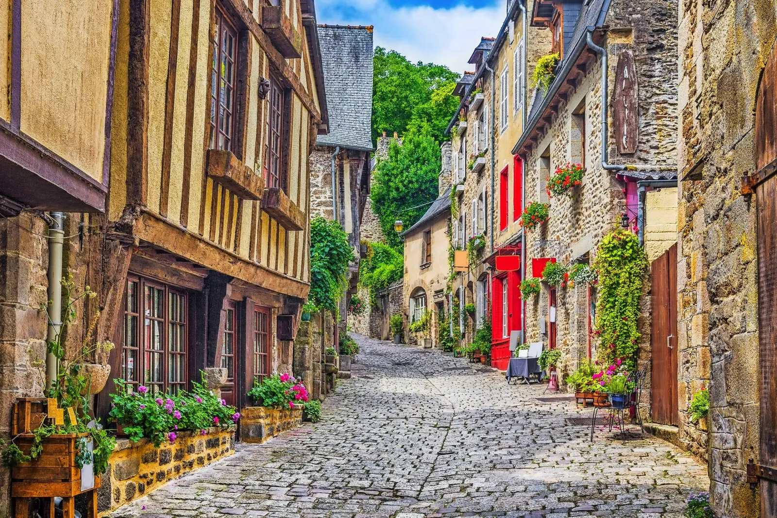 Dorf in der Bretagne