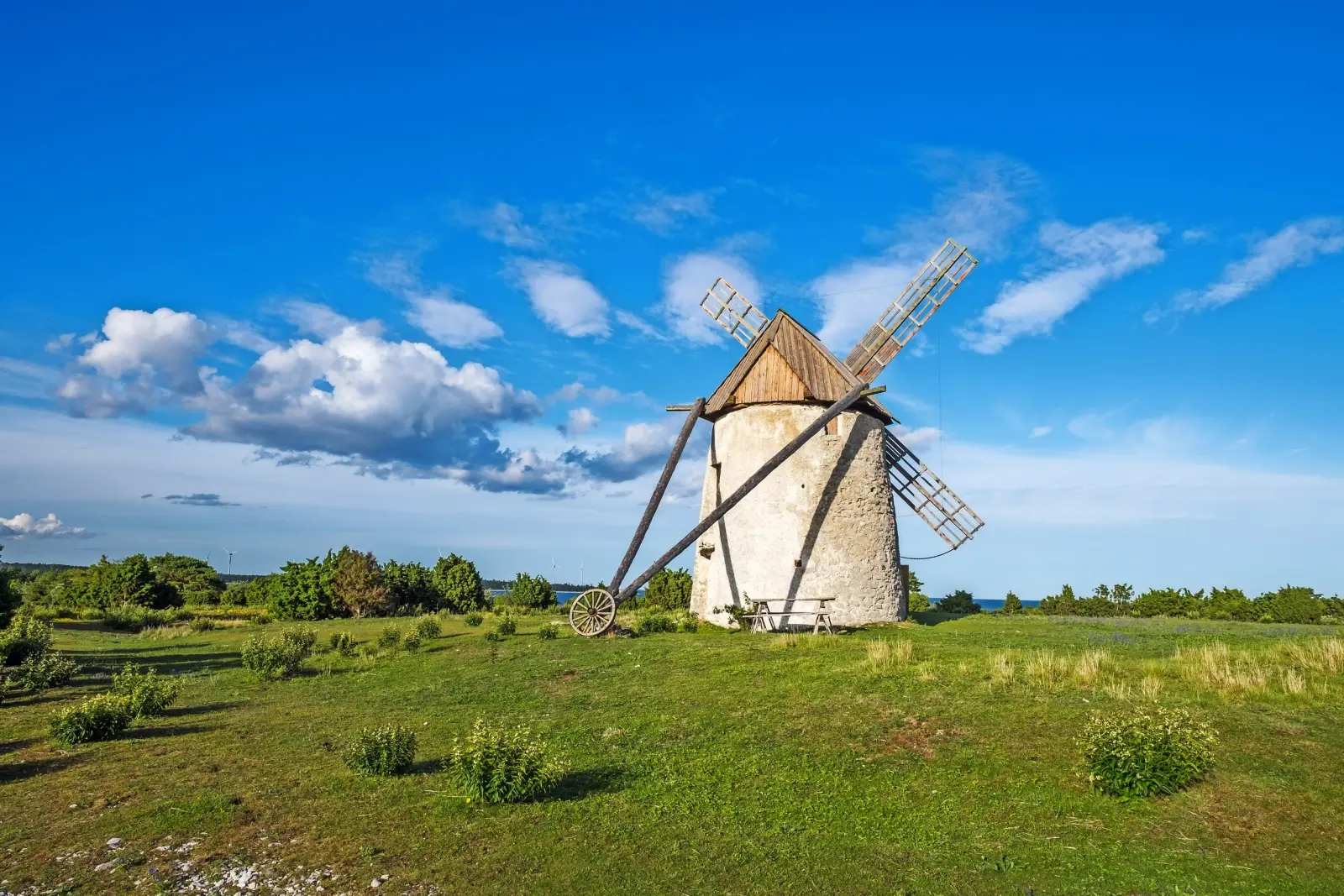 Vieux moulin à vent à Gotland