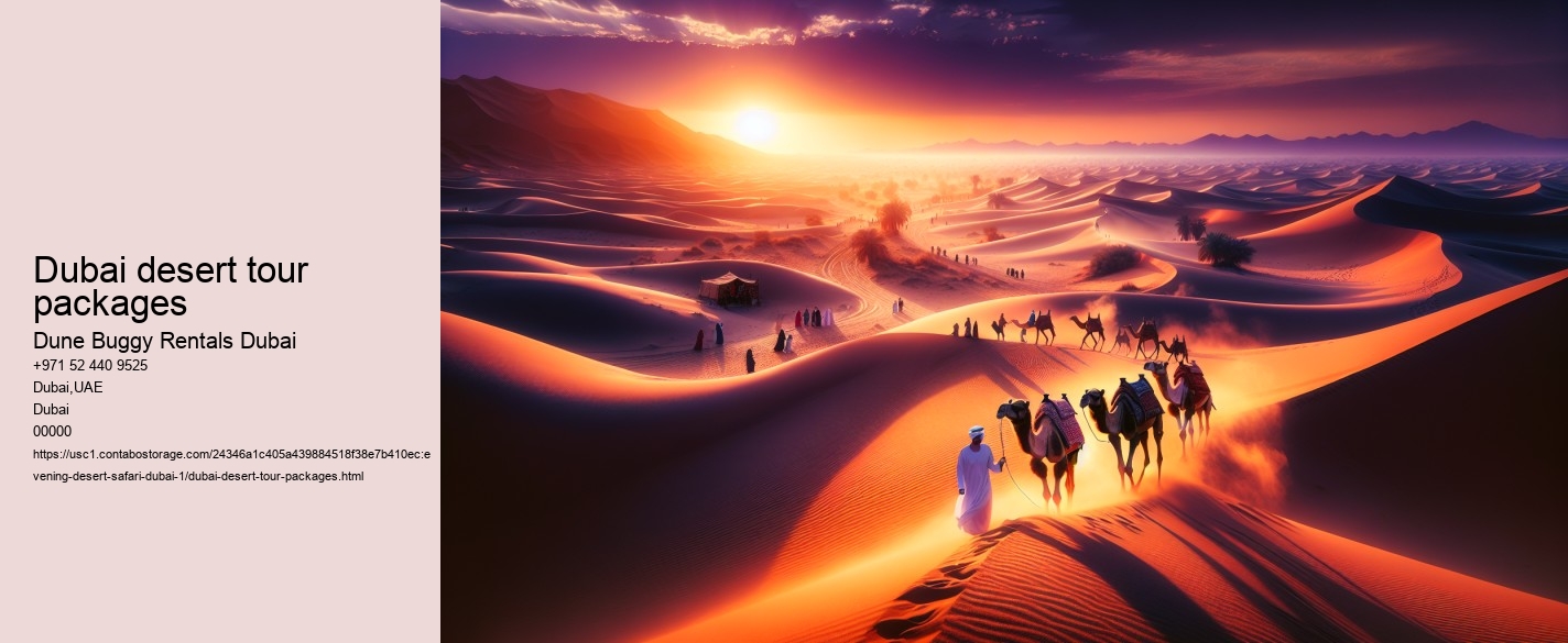 Dubai desert tour packages