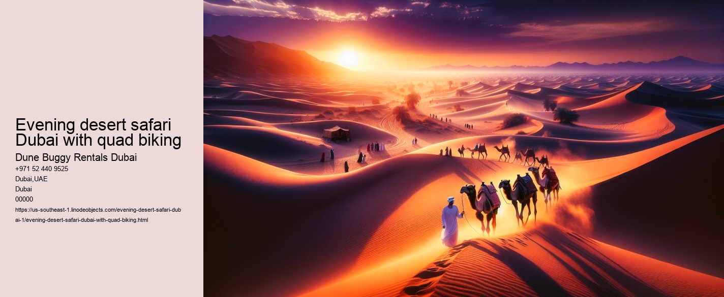evening desert safari Dubai with quad biking