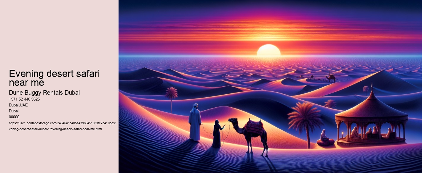 evening desert safari near me