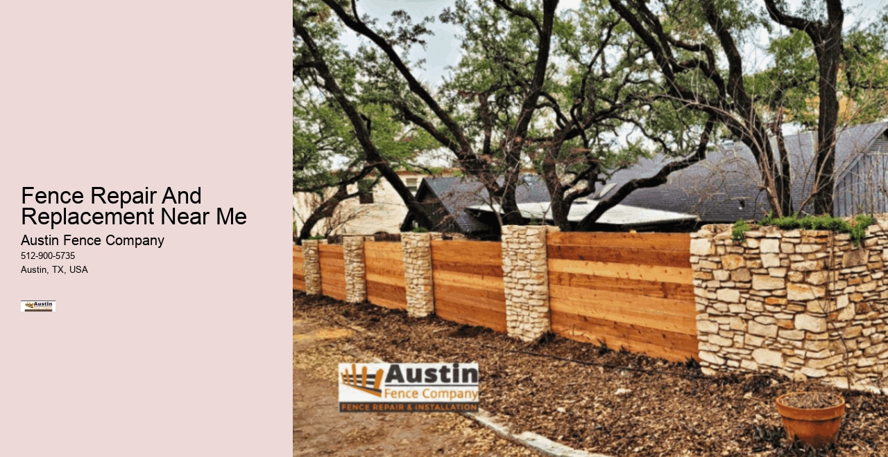 Fence Repair And Replacement Near Me