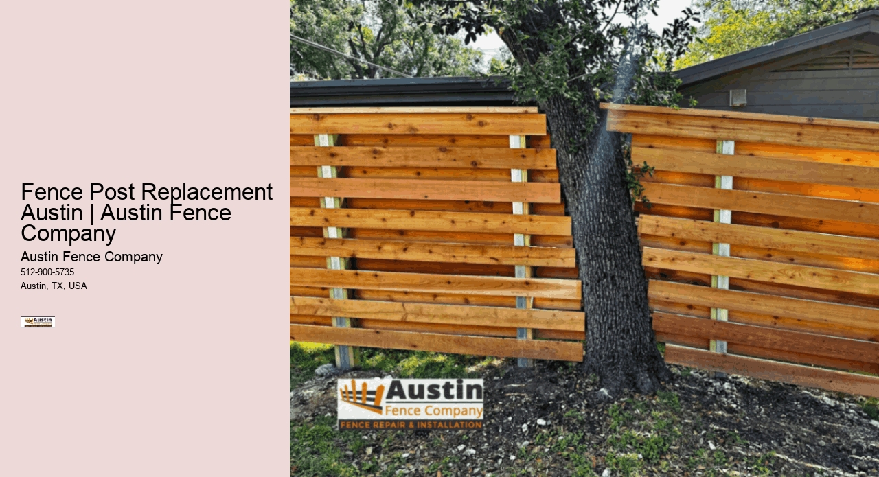 Fence Post Replacement Austin | Austin Fence Company