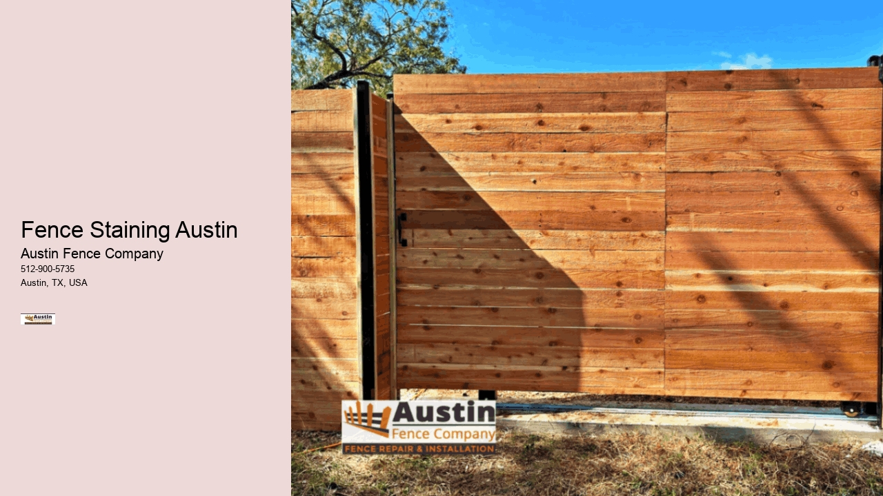 Fence Staining Austin