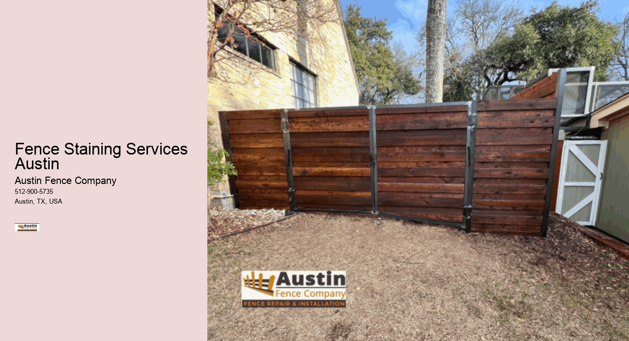 Fence Staining Services Austin