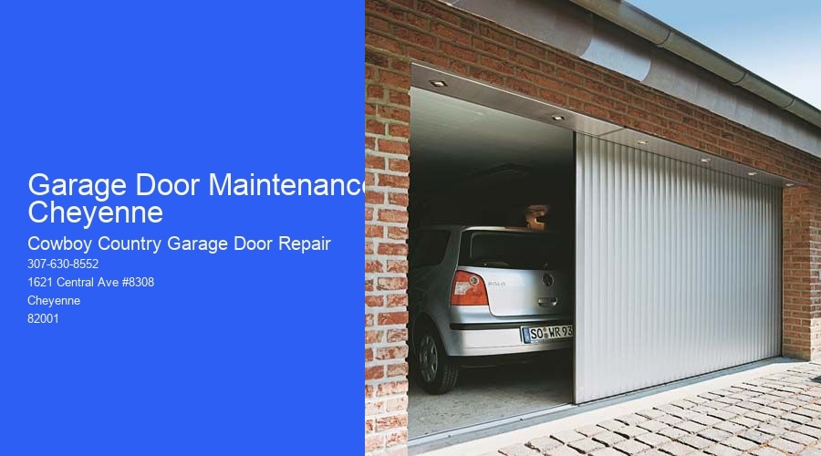 Garage Door Maintenance Cheyenne