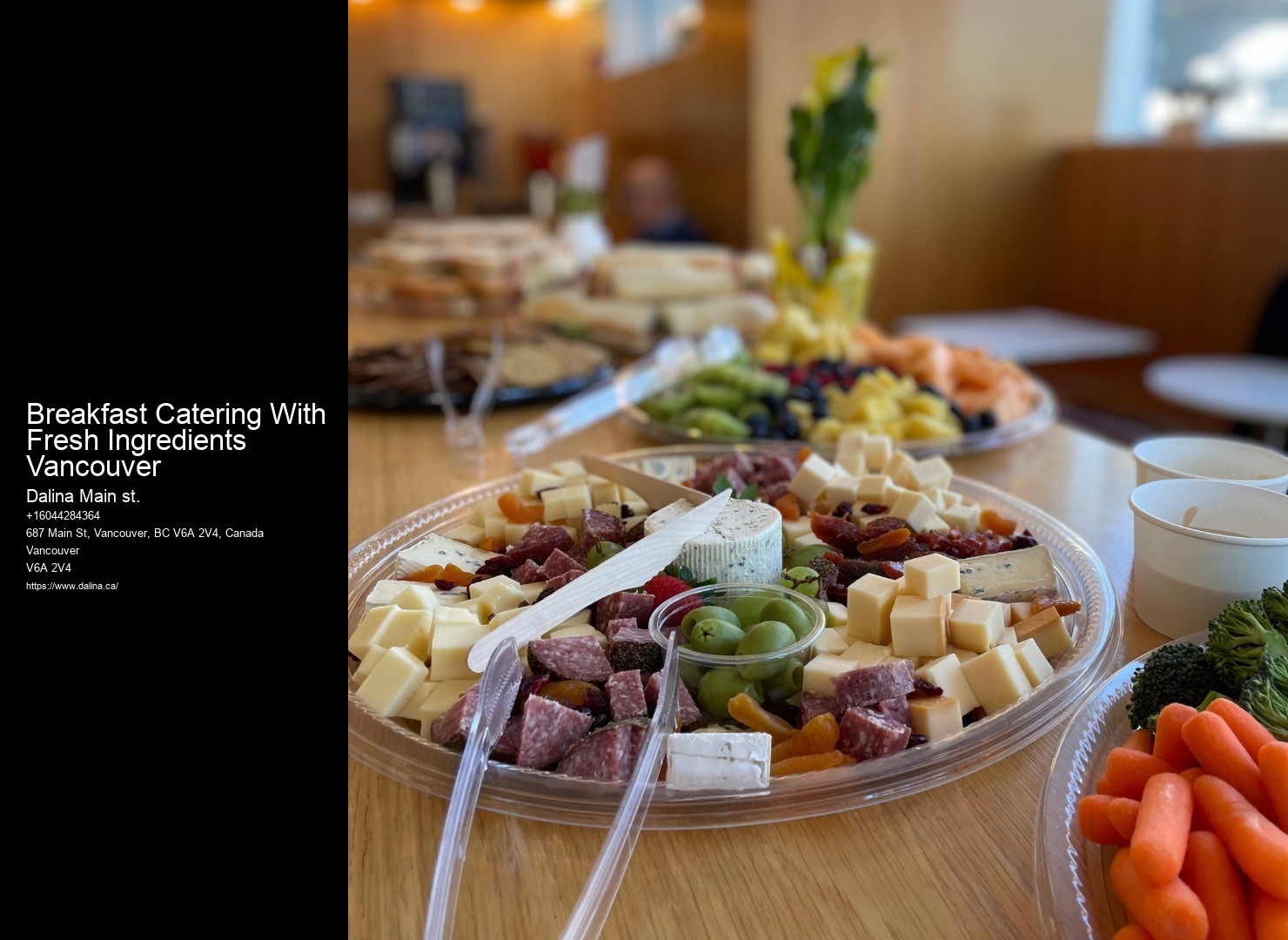 Buffet Catering For Corporate Events Breakfast Catering With Fresh Ingredients Vancouver