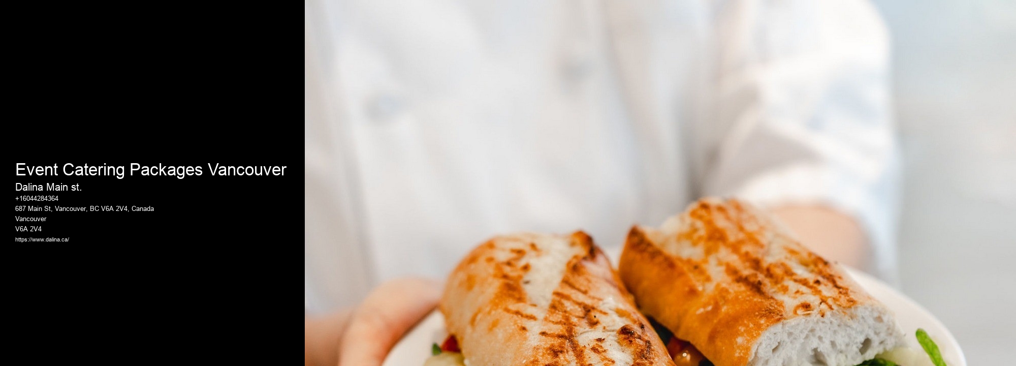 Custom Sandwich Platters Event Catering Packages Vancouver