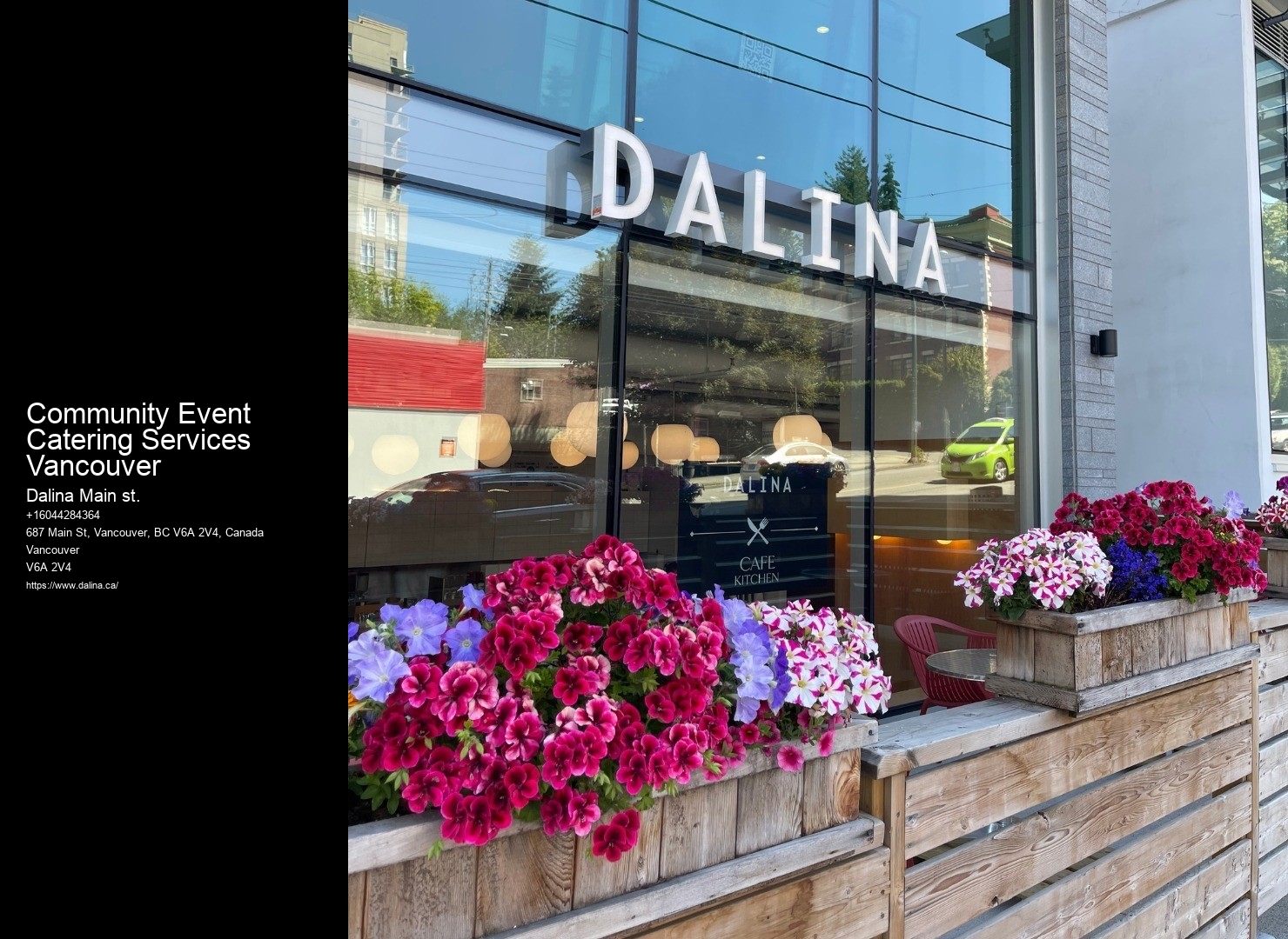 Small Business Catering Services Community Event Catering Services Vancouver