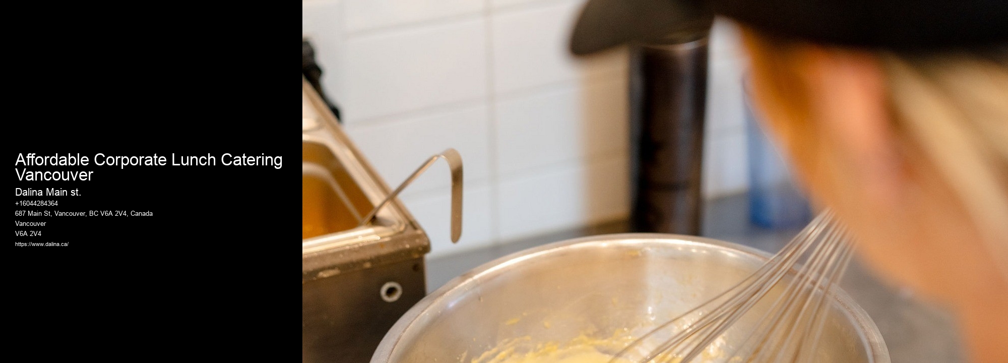 Affordable Corporate Lunch Catering Vancouver Event Catering Packages