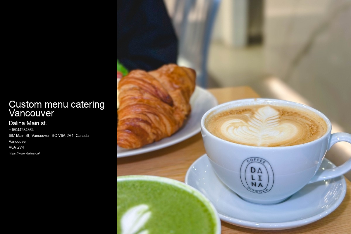 Office Catering Menu Custom menu catering Vancouver