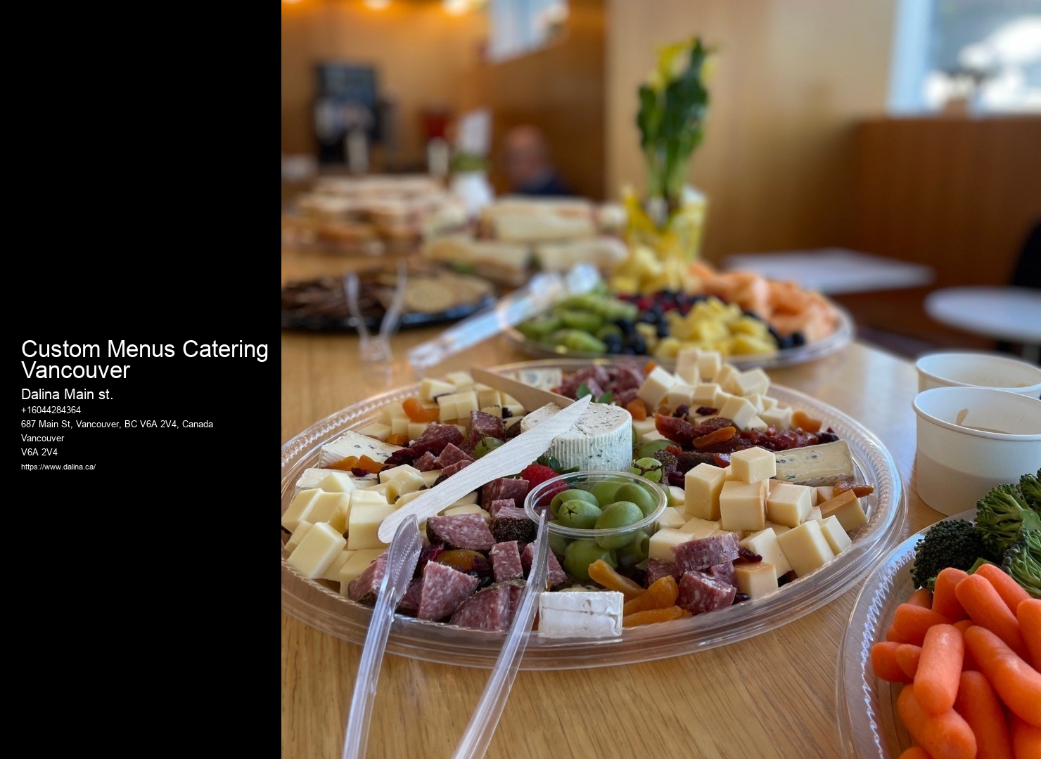Eco-Friendly Catering Custom Menus Catering Vancouver