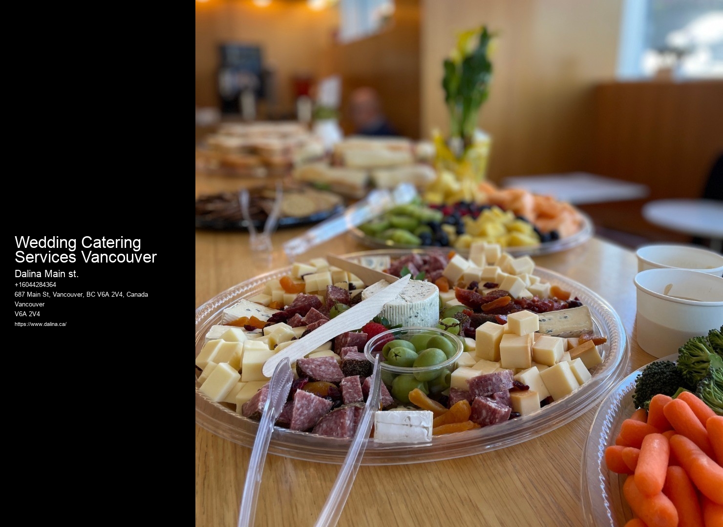 Wedding Catering Services Vancouver Organic Catering Services