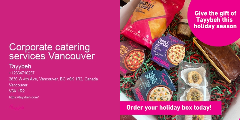 Corporate catering services Vancouver