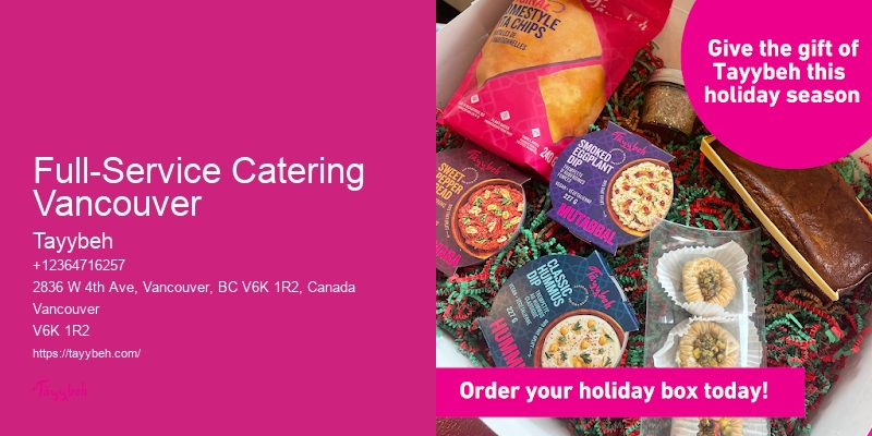 Full-Service Catering Vancouver