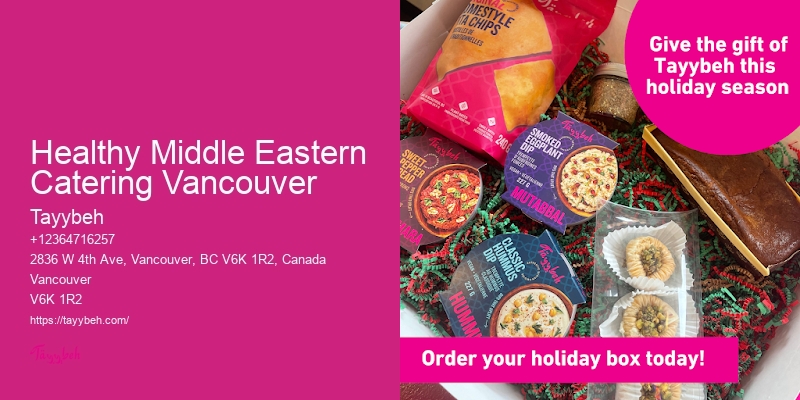 Healthy Middle Eastern Catering Vancouver