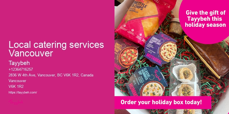 Local catering services Vancouver