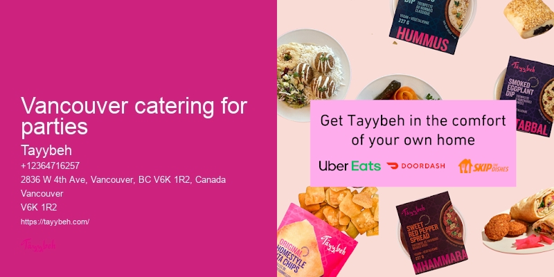 Vancouver catering for parties