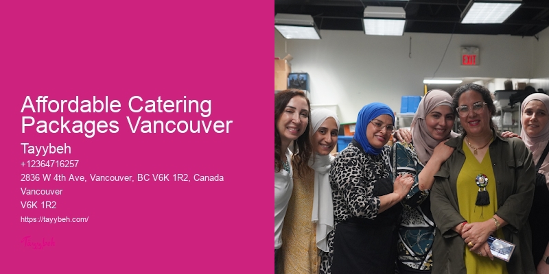 Affordable Catering Packages Vancouver