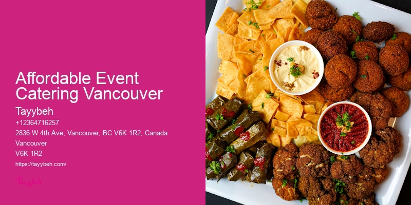 High-Quality Corporate Catering Packages Affordable Event Catering Vancouver