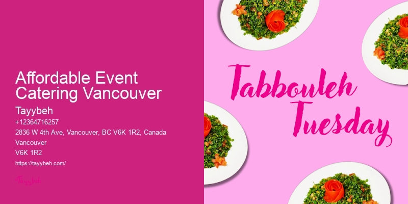Best Personalized Catering In Affordable Event Catering Vancouver