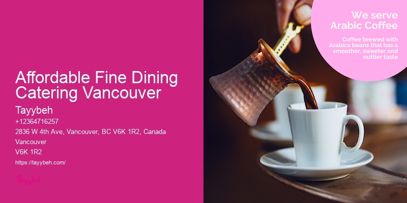 Premier Custom Catering Services Affordable Fine Dining Catering Vancouver