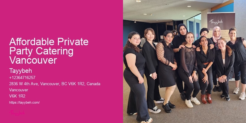 Full-Service Catering In Affordable Private Party Catering Vancouver