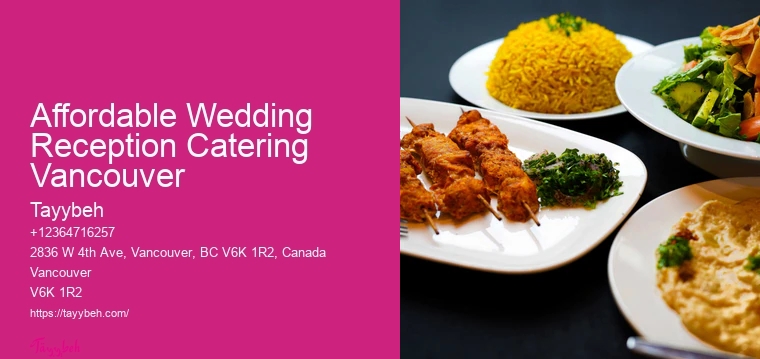 Local Wedding Catering Experts Affordable Wedding Reception Catering Vancouver