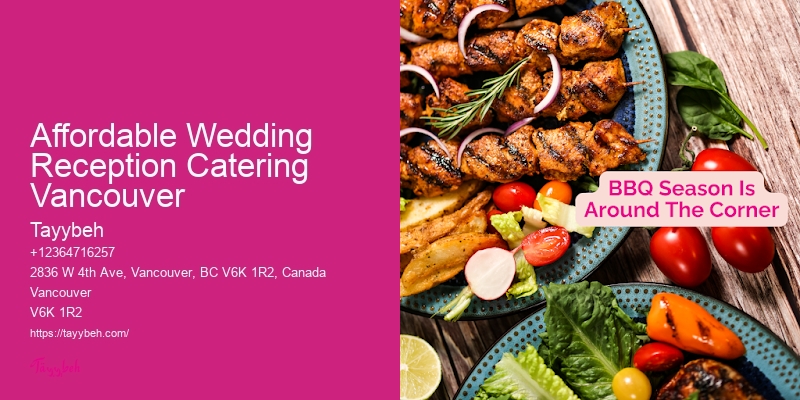 Customized Banquet Services For Weddings Affordable Wedding Reception Catering Vancouver