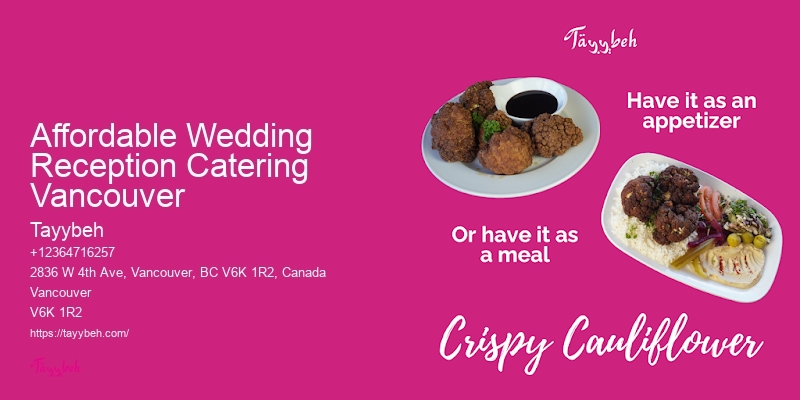 Small Party Catering Affordable Wedding Reception Catering Vancouver