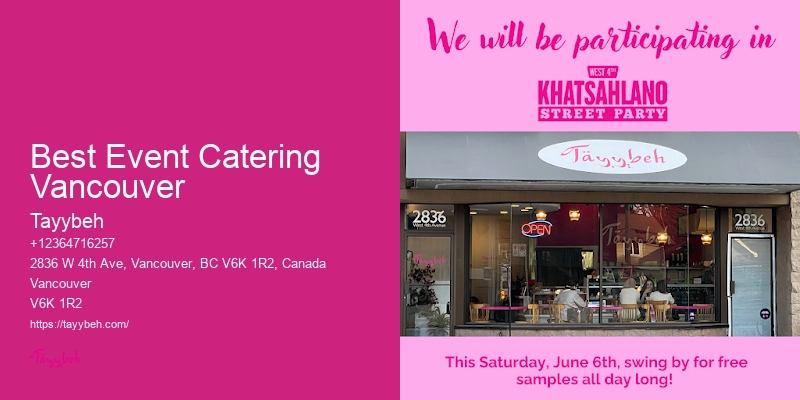 Affordable Custom Buffet Catering Best Event Catering Vancouver