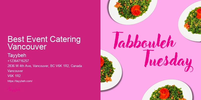 Affordable Formal Event Caterers Best Event Catering Vancouver