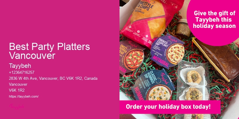 Personalized Wedding Catering Best Party Platters Vancouver