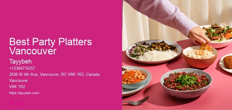 Custom Event Catering Solutions Best Party Platters Vancouver