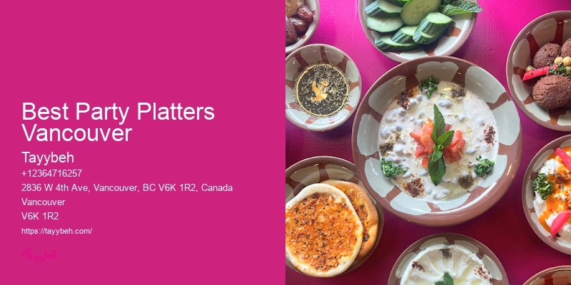 Best Party Platters Vancouver Premier Buffet Packages