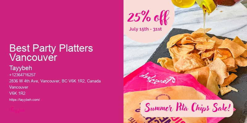 Affordable Small Party Catering Best Party Platters Vancouver
