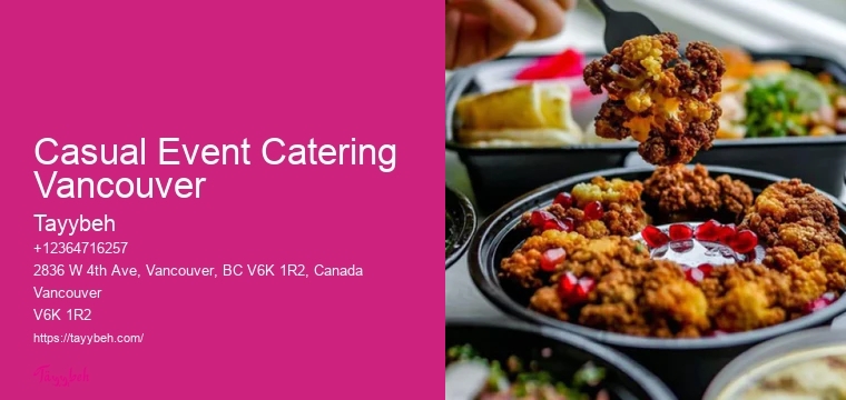 Casual Event Catering Vancouver’S Leading Catering Companies