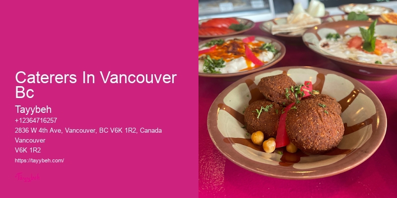 Local Banquet Food Catering Caterers In Vancouver Bc