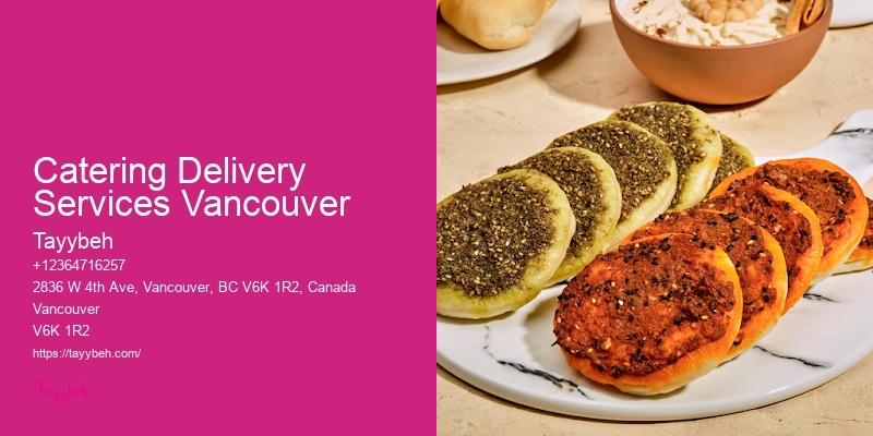 Corporate Catering Menus Catering Delivery Services Vancouver