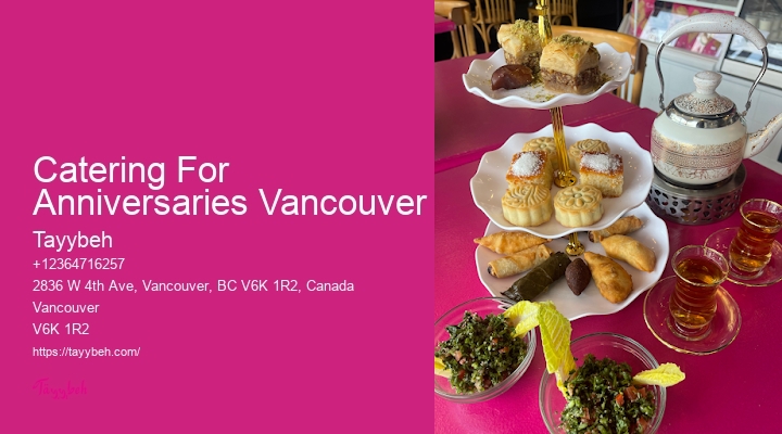 Event Planners Catering Catering For Anniversaries Vancouver