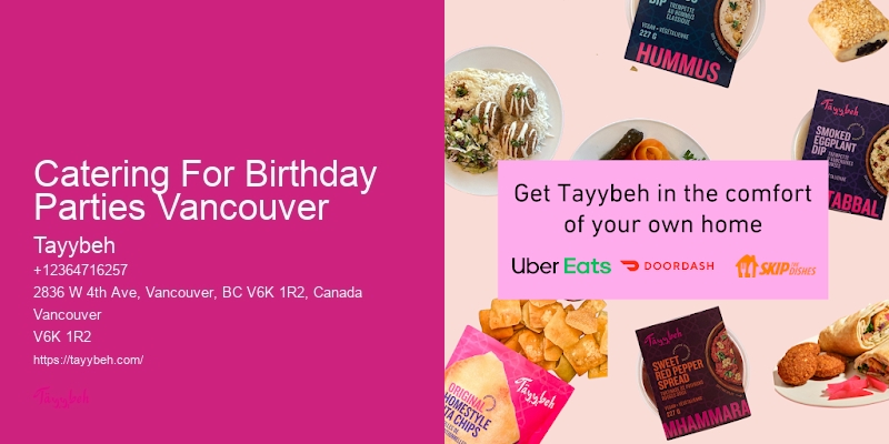 Budget-Friendly Event Food Services Catering For Birthday Parties Vancouver