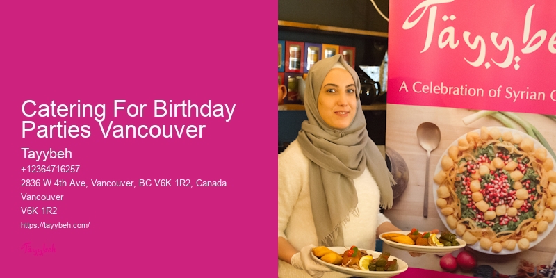 Catering For Birthday Parties Vancouver Event Catering For Weddings