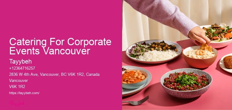 Catering For Corporate Events Vancouver Catering Packages For Events